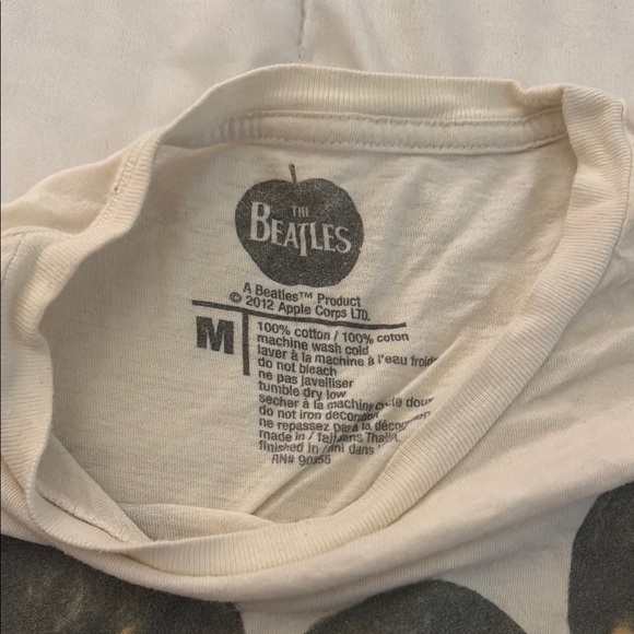 The Beatles Cream and Green Short Sleeve Tee - Picture 2 of 3